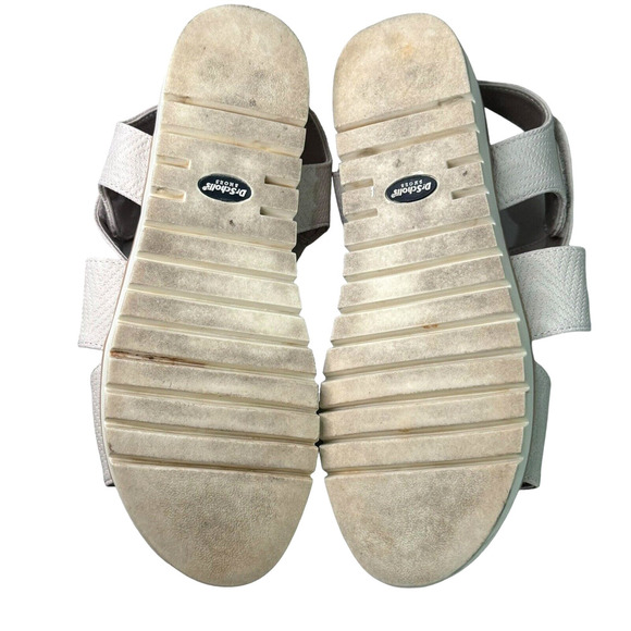 Dr. Scholls Get It Beige Cream Strappy Wedge Sandals Women's 8.5M Hook & Loop - Picture 8 of 8